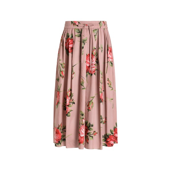 Dolce & Gabbana Rose bouquet-print midi skirt