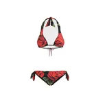 Dolce & Gabbana Rose-print triangle bikini