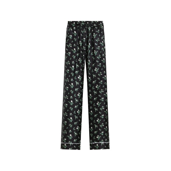 Dolce & Gabbana Roses and lilies of the valley-print twill vanity trousers