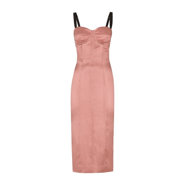 Dolce & Gabbana Satin calf-length corset dress