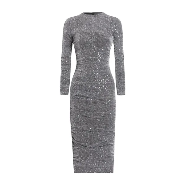 Dolce & Gabbana Sequined draped calf-length dress