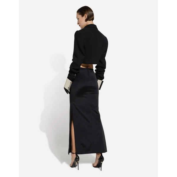 Dolce & Gabbana Short double wool tuxedo jacket, view 4