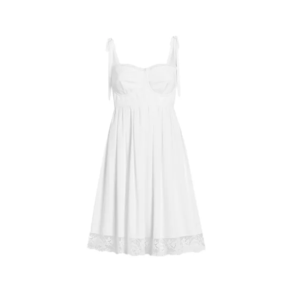 Short poplin dress
