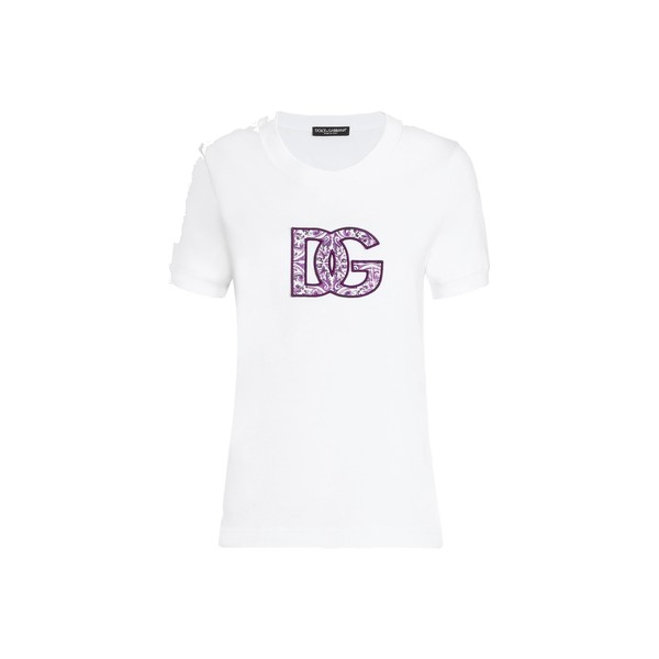 Dolce & Gabbana Short-sleeved cotton t-shirt Top