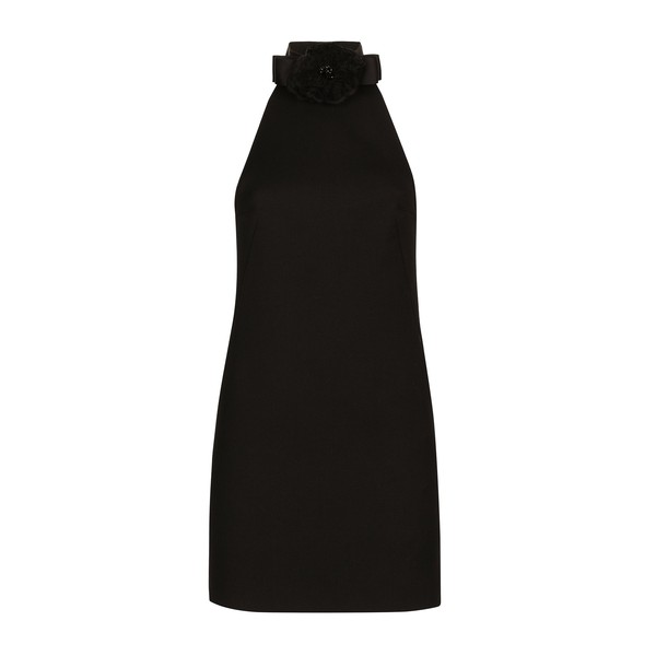 Dolce & Gabbana Short woolen dress with rear neckline