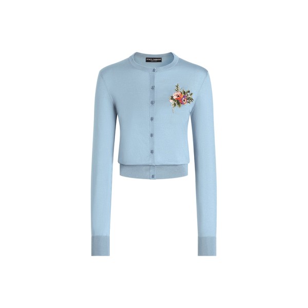 Dolce & Gabbana Silk cardigan with buttons