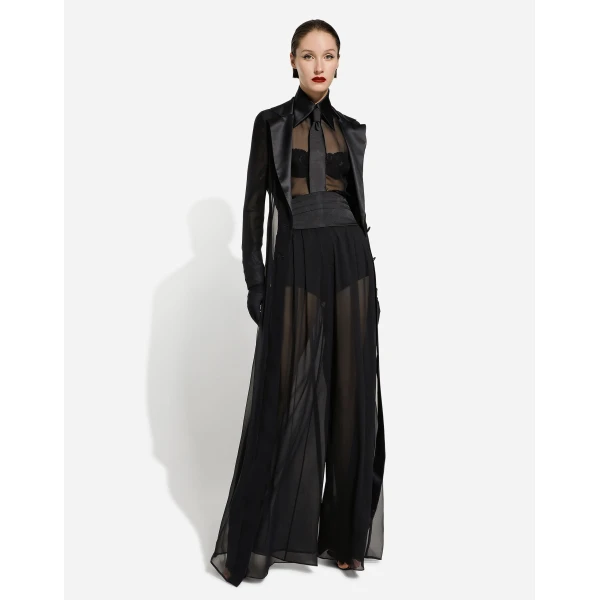 Dolce & Gabbana Silk chiffon duster coat, view 3