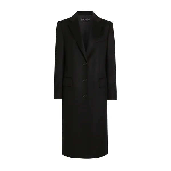 Dolce & Gabbana Single-breasted coat in bonded cloth