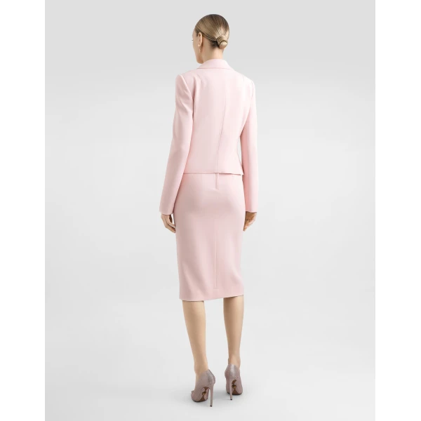 Dolce & Gabbana Single-breasted jacket in stretch cady, view 3