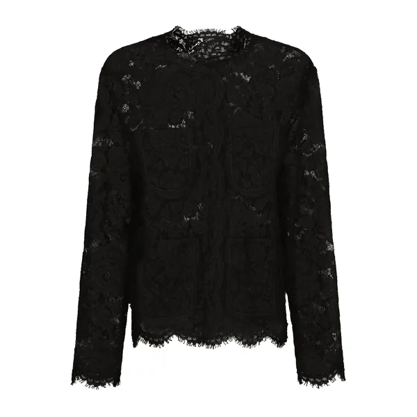 Dolce & Gabbana Single-breasted lace jacket
