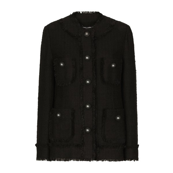 Dolce & Gabbana Single-breasted tweed jacket