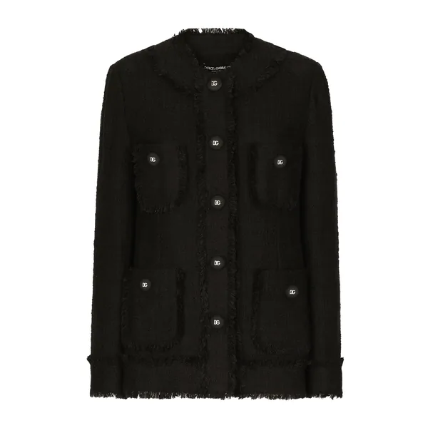 Dolce & Gabbana Single-breasted tweed jacket
