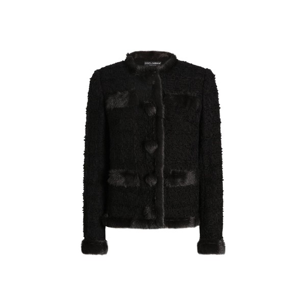 Dolce & Gabbana Single-breasted tweed jacket