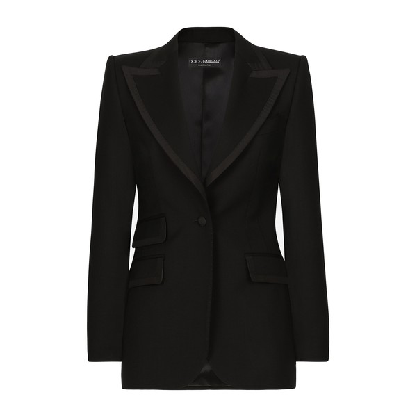 Dolce & Gabbana Single-breasted twill Turlington tuxedo jacket