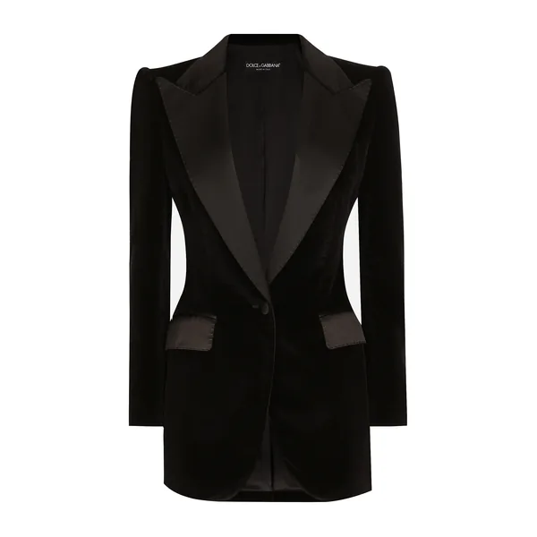 Dolce & Gabbana Single-breasted velvet Turlington tuxedo jacket