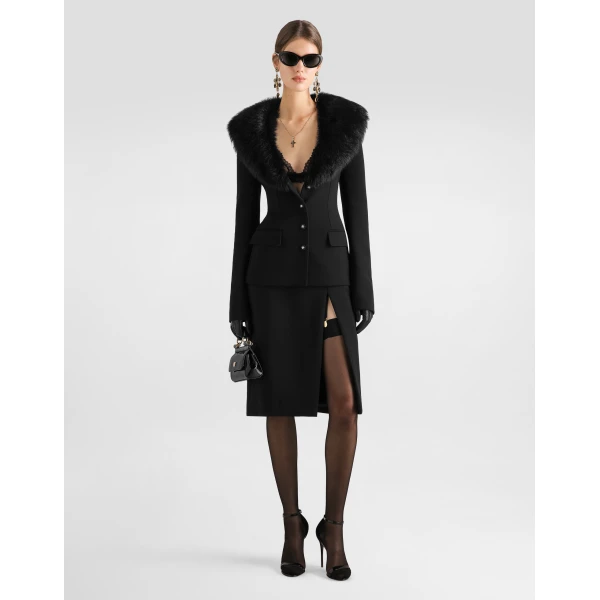 Dolce & Gabbana Single-breasted wool jacket, view 2