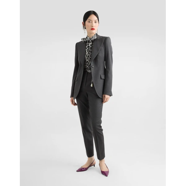 Dolce & Gabbana Single-breasted woolen Turlington blazer, view 2