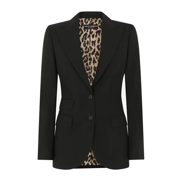 Dolce & Gabbana Single-breasted woolen Turlington blazer