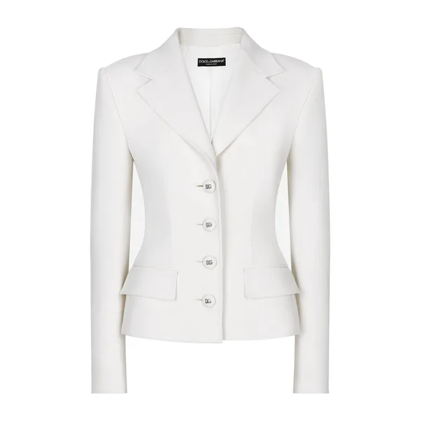 Single-breasted woolen jacket