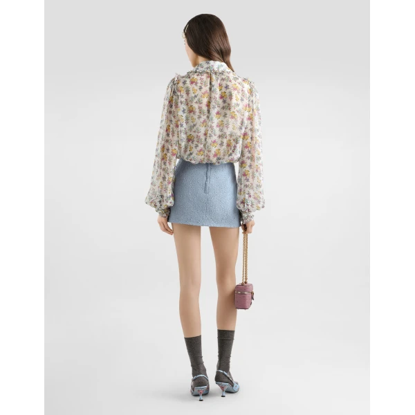 Dolce & Gabbana Small floral-print chiffon shirt, view 3