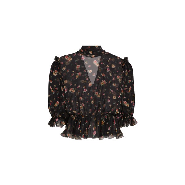 Dolce & Gabbana Small floral-print chiffon top