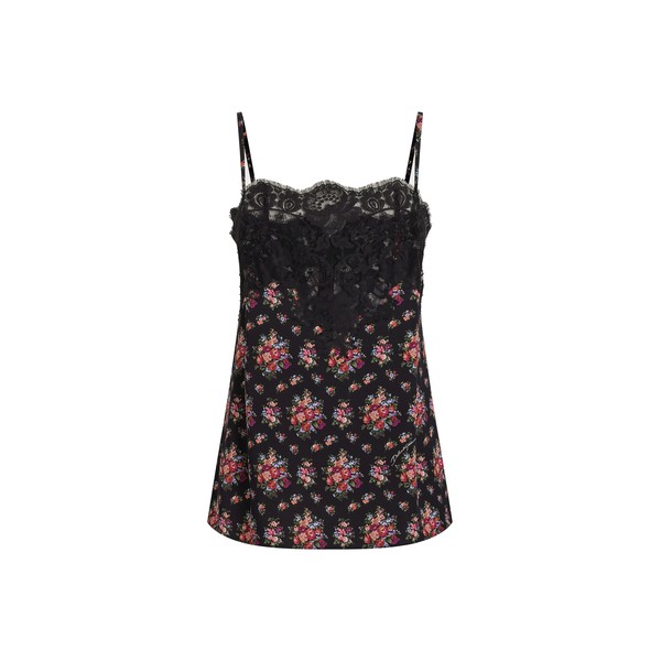 Dolce & Gabbana Small flower bouquets-print charmeuse top