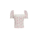 Dolce & Gabbana Small rose-print charmeuse top