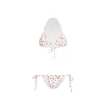 Dolce & Gabbana Small rose-print triangle bikini