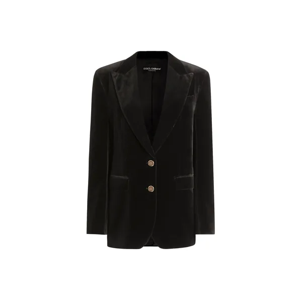 Smooth velvet jacket
