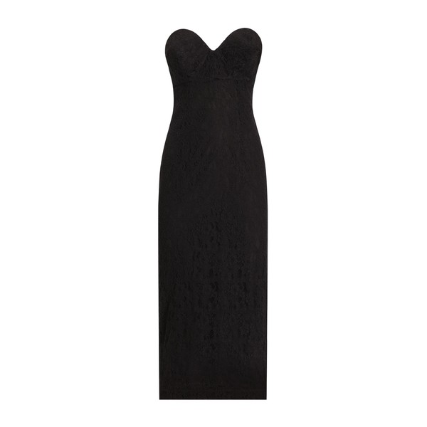 Dolce & Gabbana Strapless lace dress with conical cups