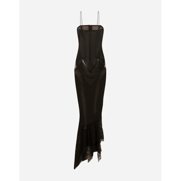 Dolce & Gabbana Strapless lace patchwork dress, view 2