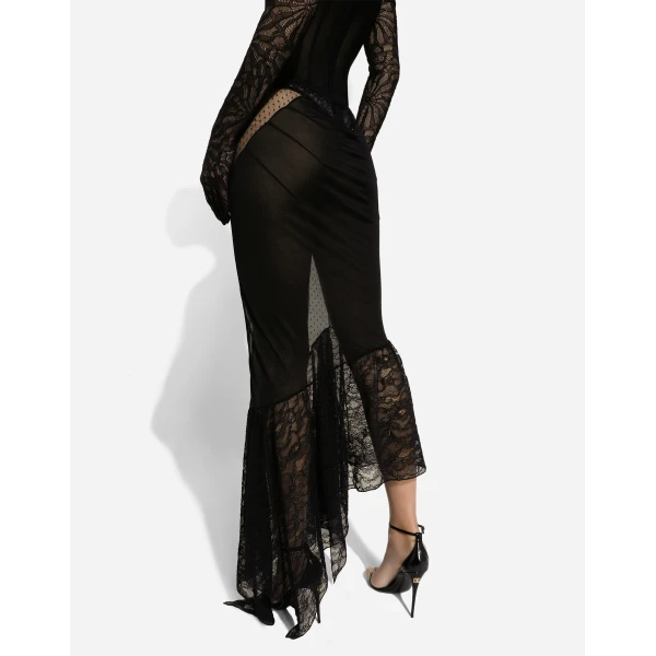 Dolce & Gabbana Strapless lace patchwork dress, view 6