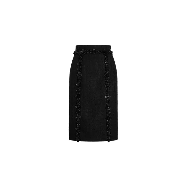 Dolce & Gabbana Stretch mat sheath skirt
