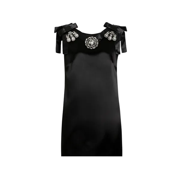 Stretch satin dress