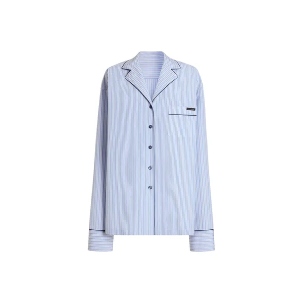 Striped fabric vanity shirt