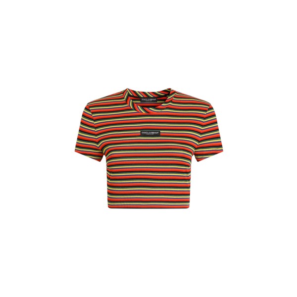 Dolce & Gabbana Striped jersey t-shirt Top
