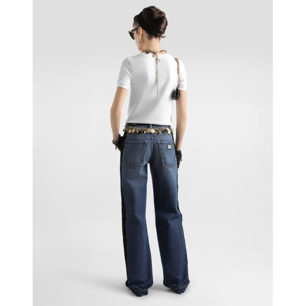 Dolce & Gabbana T-shirt with swarovski cross Top, view 3