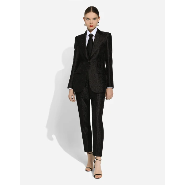 Dolce & Gabbana Tailored floral jacquard pants, view 2