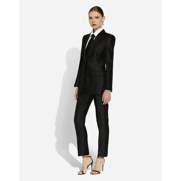 Dolce & Gabbana Tailored floral jacquard pants, view 5