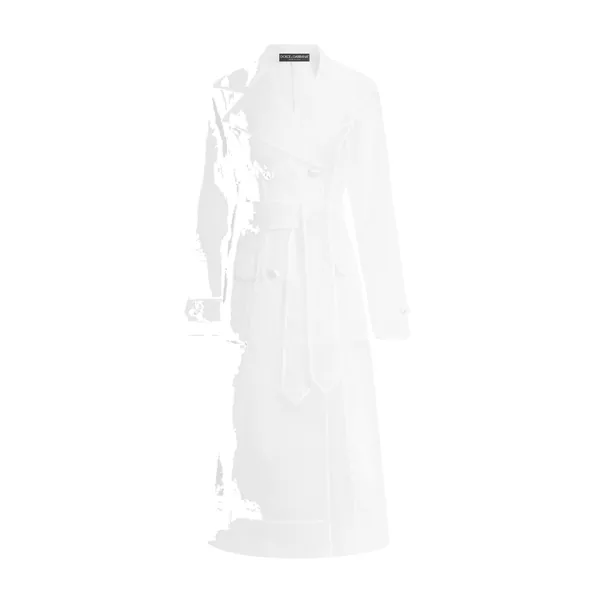 Technical organza trench coat