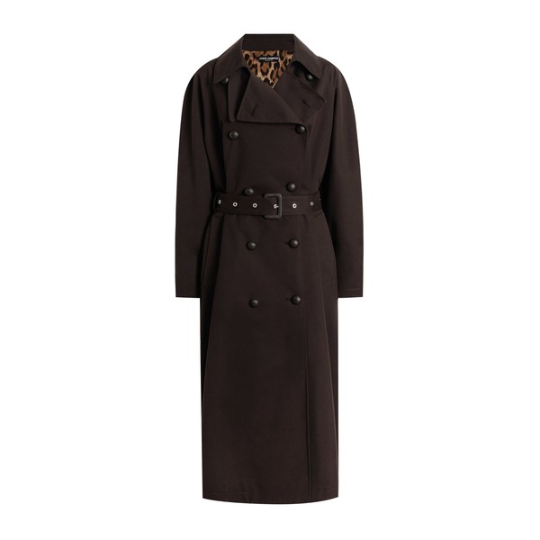 Dolce & Gabbana Trench coat in technical gabardine