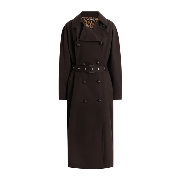 Trench coat in technical gabardine
