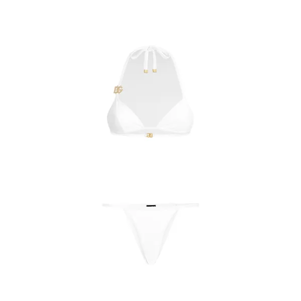 Dolce & Gabbana Triangle bikini with DG logo