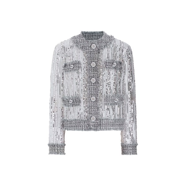 Dolce & Gabbana Tulle Gabbana jacket with sequin embroidery