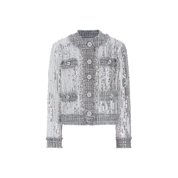 Tulle Gabbana jacket with sequin embroidery