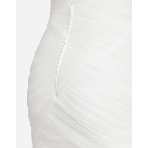 Dolce & Gabbana Tulle draped calf-length dress, view 6