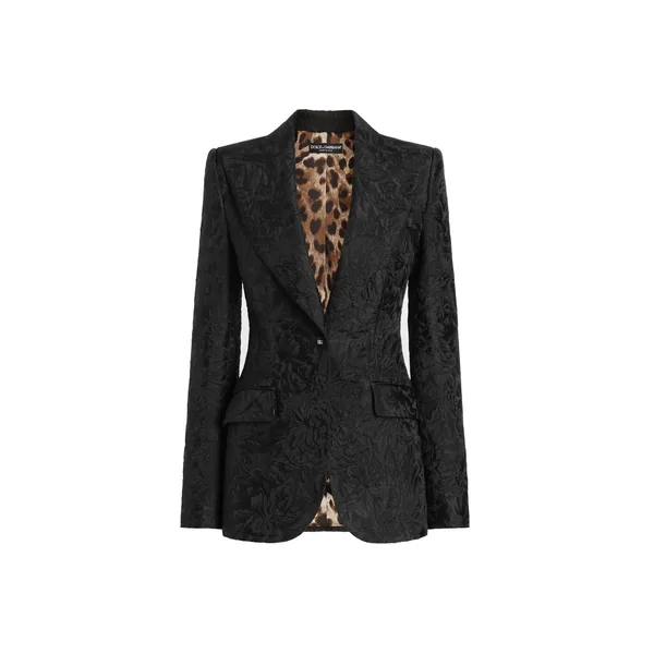 Turlington brocade jacket