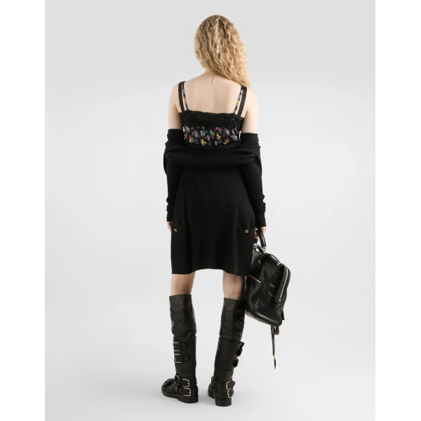 Dolce & Gabbana Virgin wool ribbed cardigan, view 5