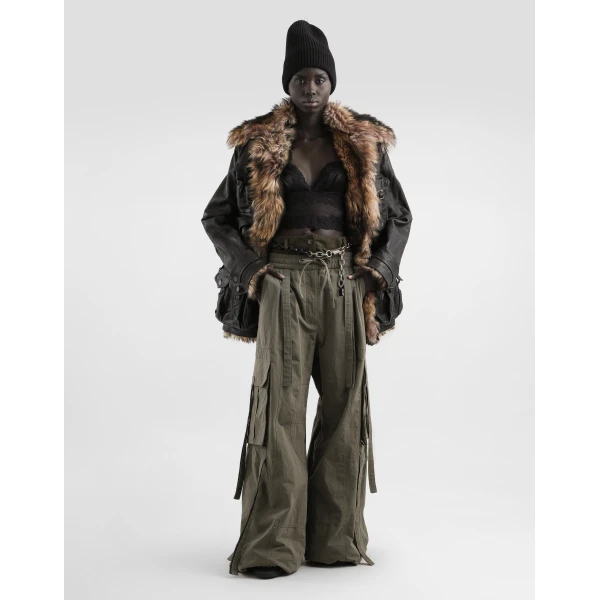 Dolce & Gabbana Waxed faille trousers, view 2