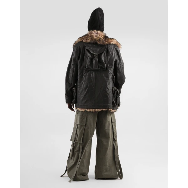 Dolce & Gabbana Waxed faille trousers, view 3